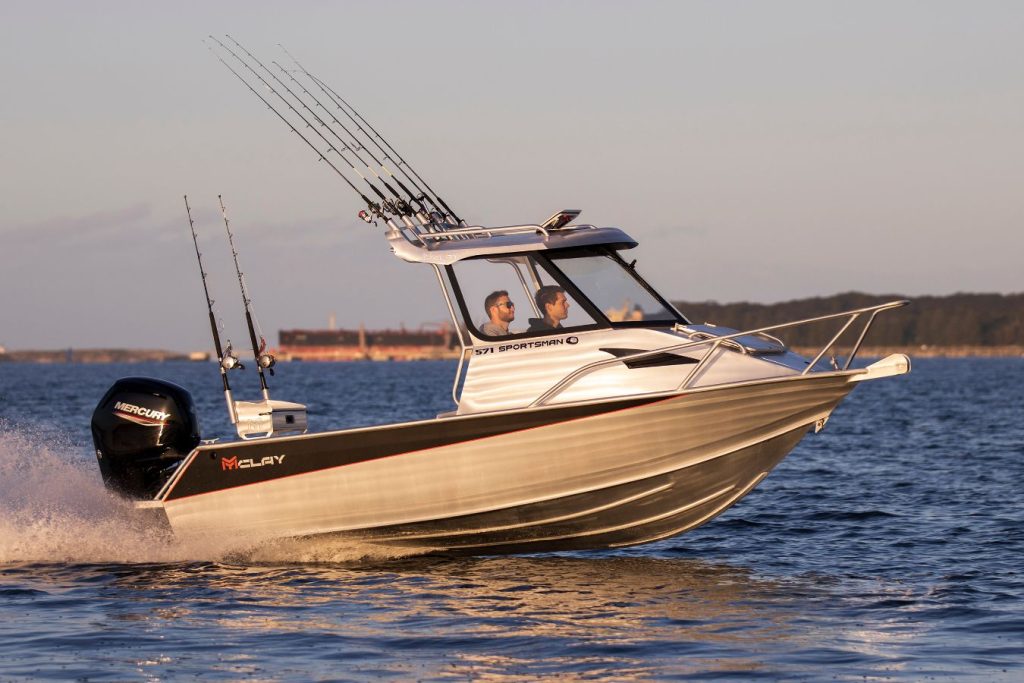 McLay aluminium fishing boat offshore